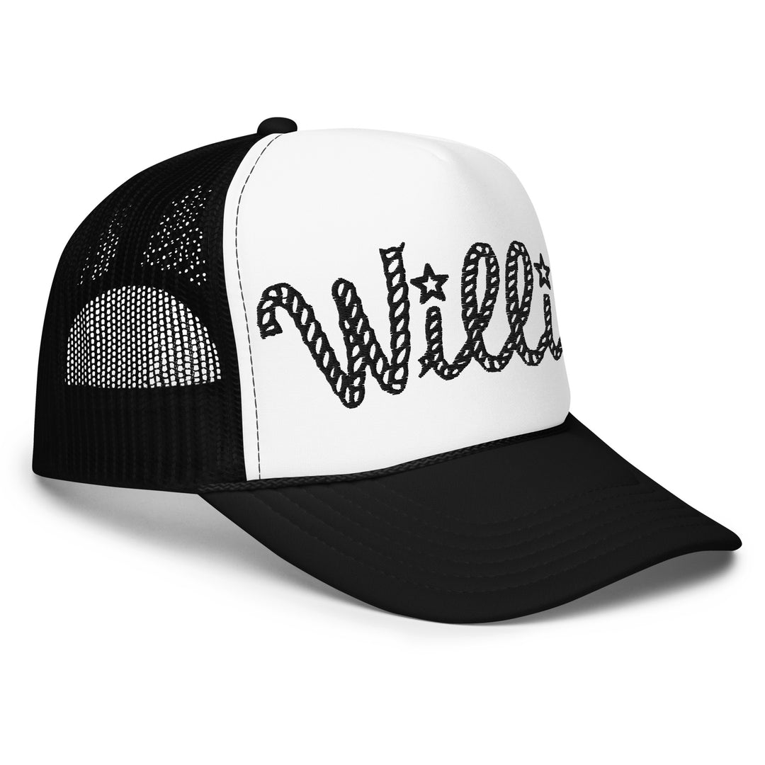 Hat - Emb. Trucker: D13 - Willie B/W